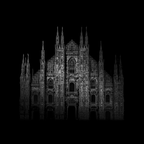 Photographie architecture en grand format du duomo de Milan.